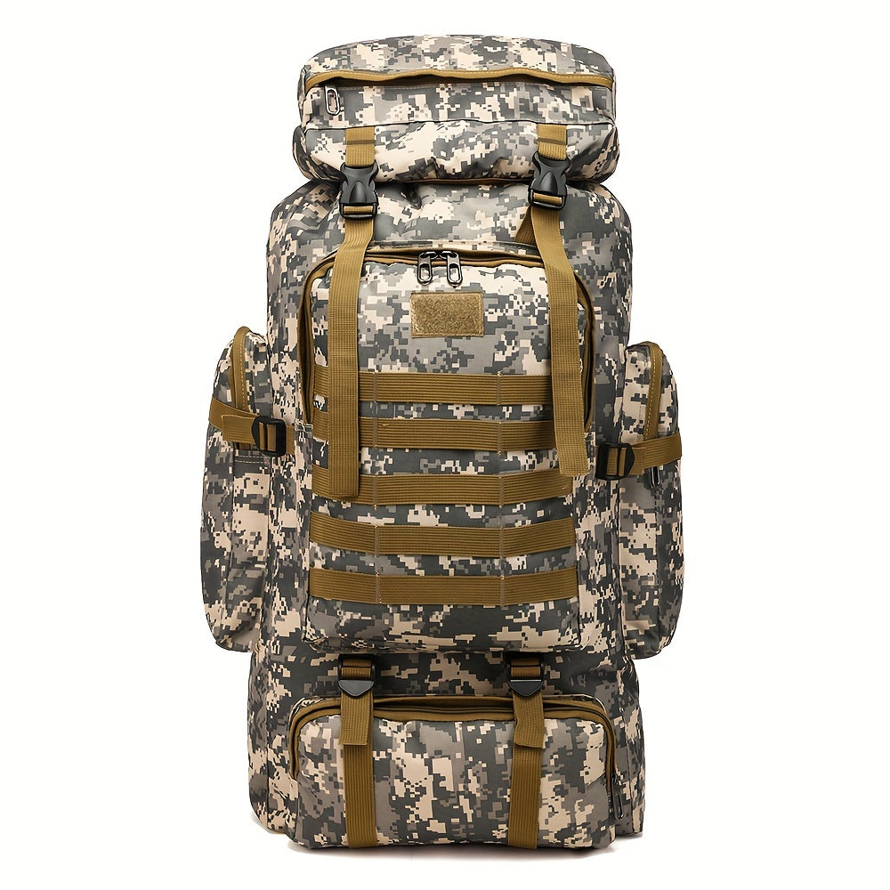 1pc Durable Waterproof Backpack for Camping and Hiking  Perfect Gift for Outdoor Enthusiasts