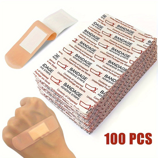 50100pcs Waterproof Bandage Sterility Wound Care Bandage First Aid Supplies