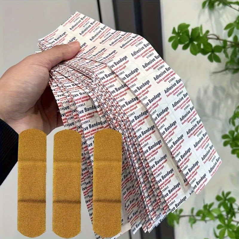 100Piece Sterile Emergency Bandages  Individually Wrapped Breathable  Waterproof for Family Use