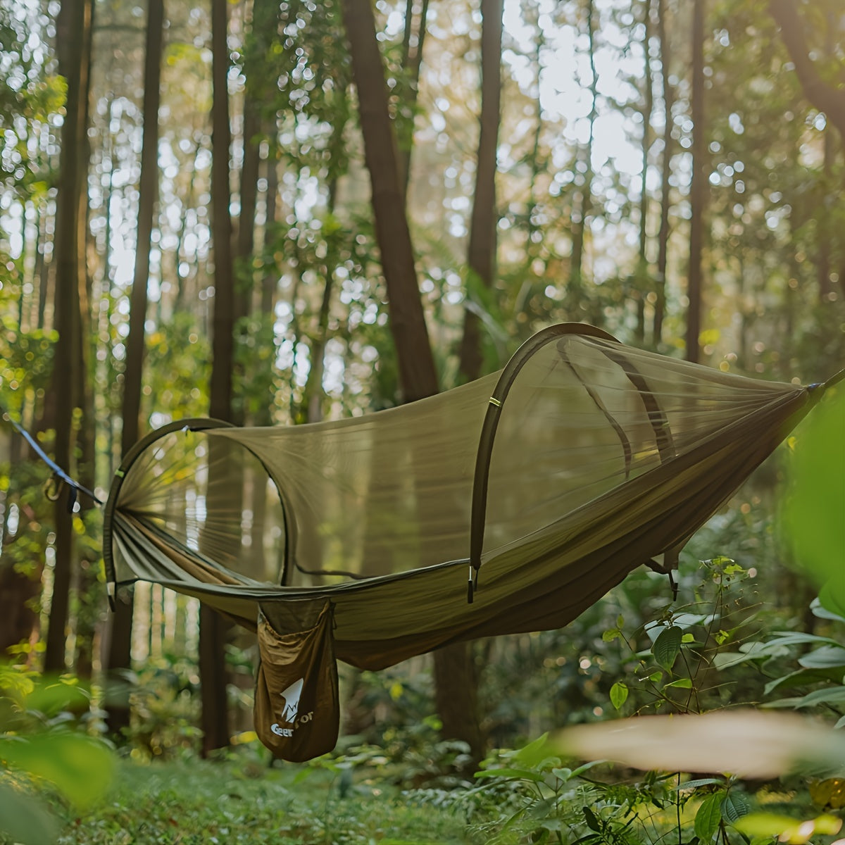 GEERTOP Waterproof Double Camping Hammock with Mosquito Net  Enjoy a Comfortable and BugFree Rest Anywhere