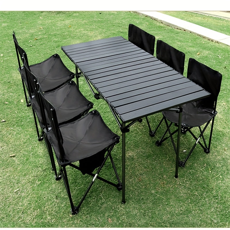 Stainless Steel Portable Folding Table for Camping  BBQs  Compact EasyCarry Design with Carrying Bag